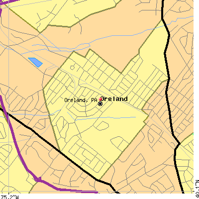 Oreland map