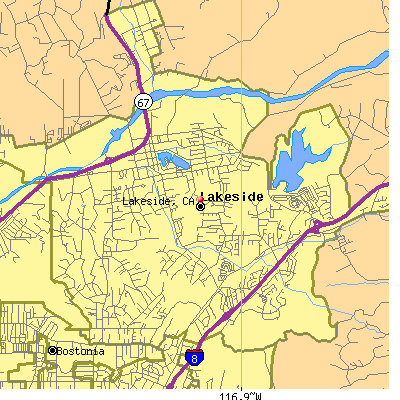 Lakeside map