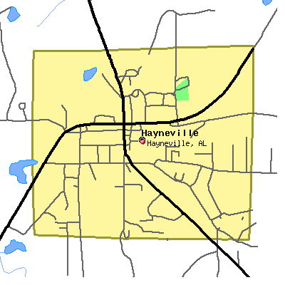 Hayneville map