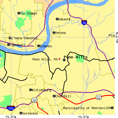 Penn Hills map