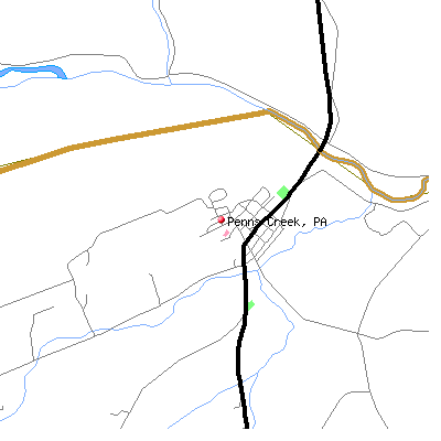 Penns Creek map