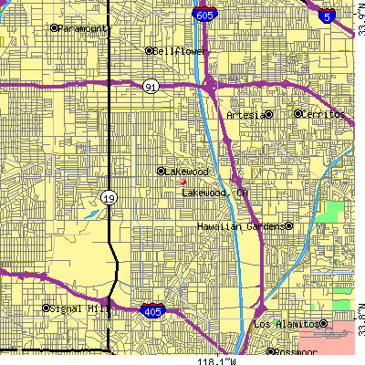 Lakewood map