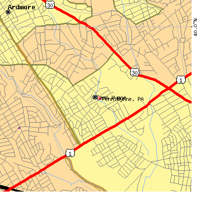 Penn Wynne map