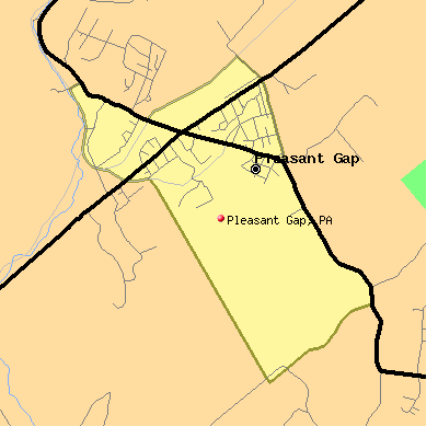 Pleasant Gap map