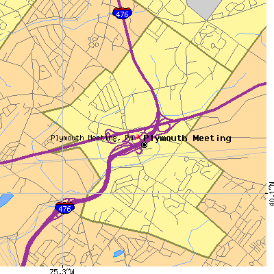 Plymouth Meeting map