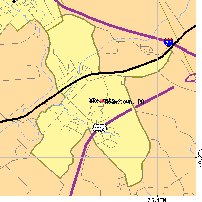 Reamstown map