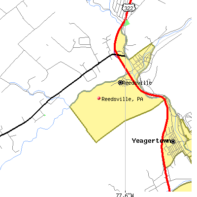 Reedsville map