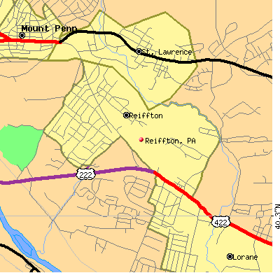 Reiffton map