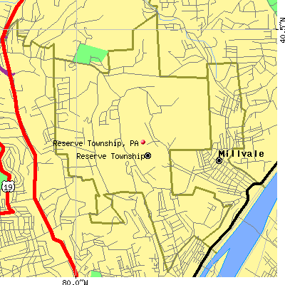 Reserve Township map