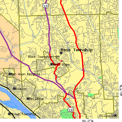Ross Township map