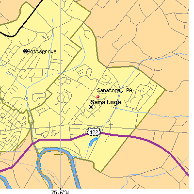Sanatoga map