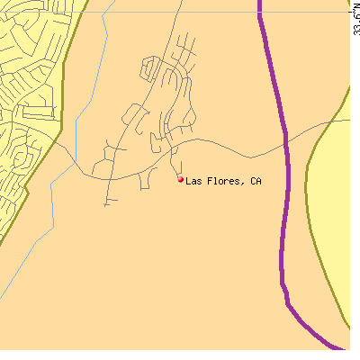 Las Flores map