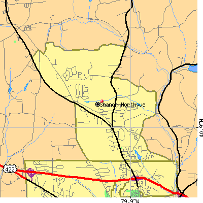 Shanor-Northvue map