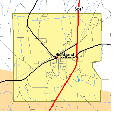 Headland map