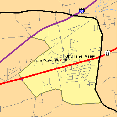 Skyline View map