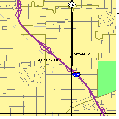 Lawndale map