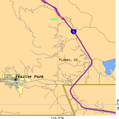 Lebec map