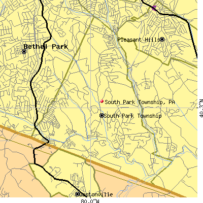 South Park Township map