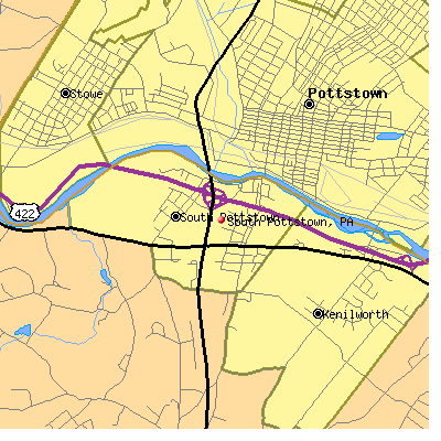 South Pottstown map