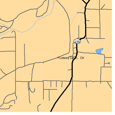 Lemon Cove map