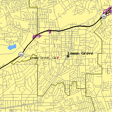 Lemon Grove map