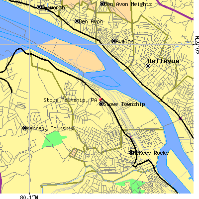 Stowe Township map