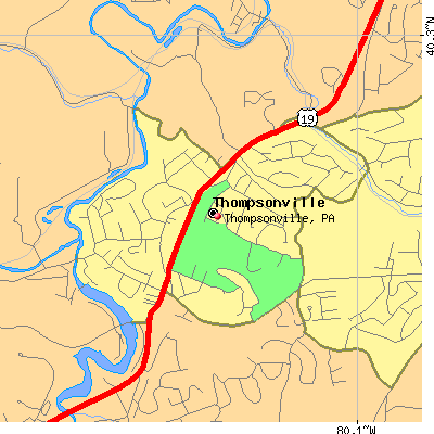 Thompsonville map