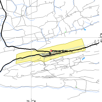 Trevorton map