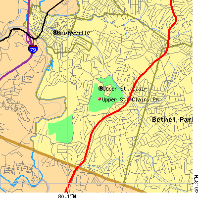 Upper St. Clair map