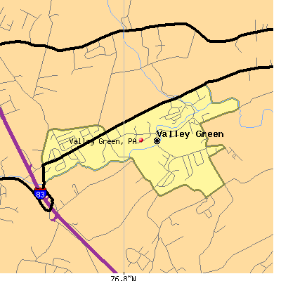 Valley Green map