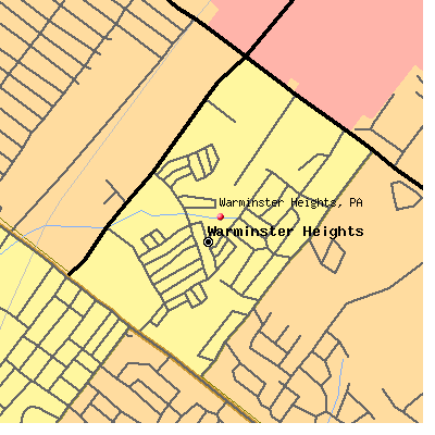 Warminster Heights map
