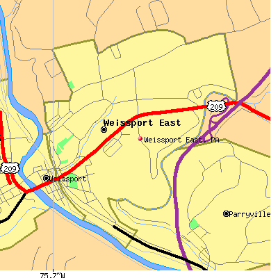 Weissport East map