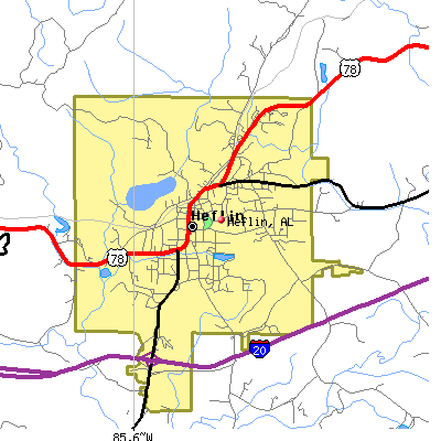 Heflin map
