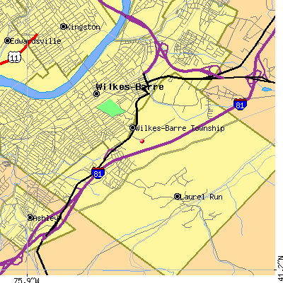 Wilkes-Barre Township map