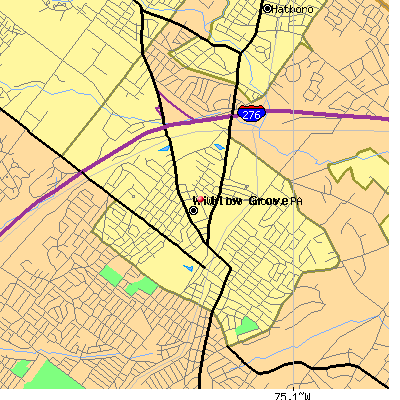 Willow Grove map
