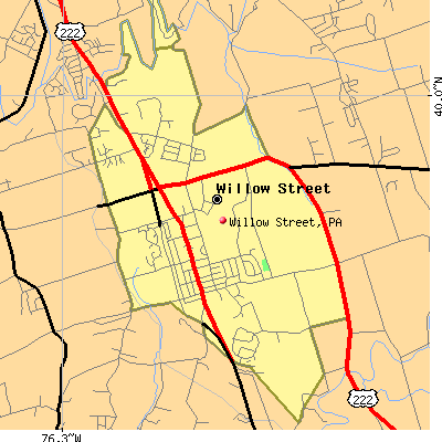 Willow Street map