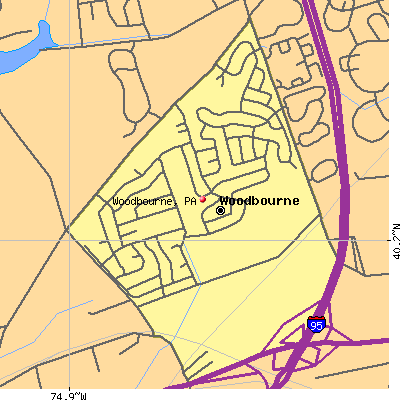 Woodbourne map