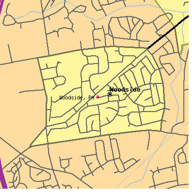 Woodside map