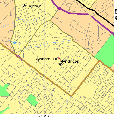 Wyndmoor map
