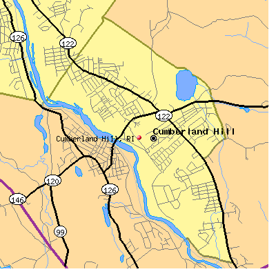 Cumberland Hill map