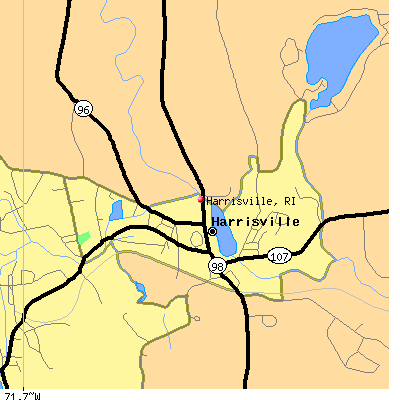 Harrisville map