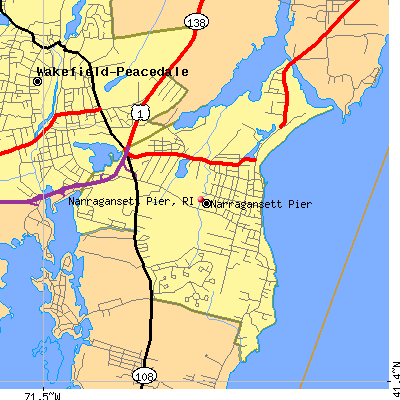 Narragansett Pier map