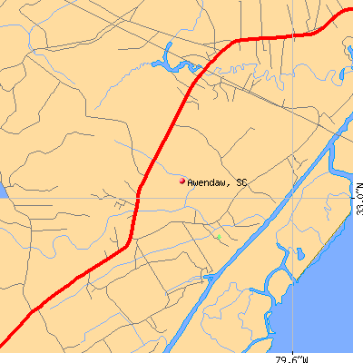 Awendaw map