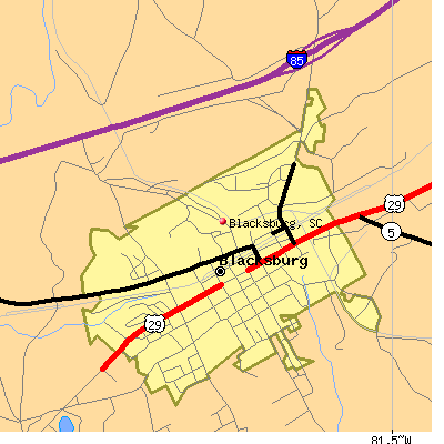 Blacksburg map