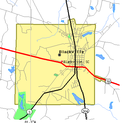 Blackville map