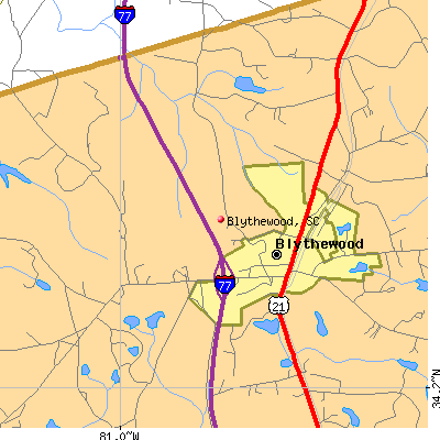Blythewood map