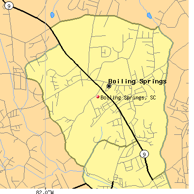 Boiling Springs map