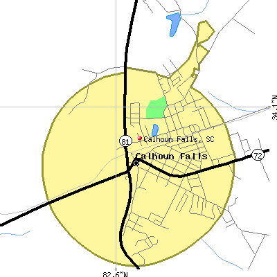 Calhoun Falls map