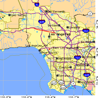 Los Angeles map