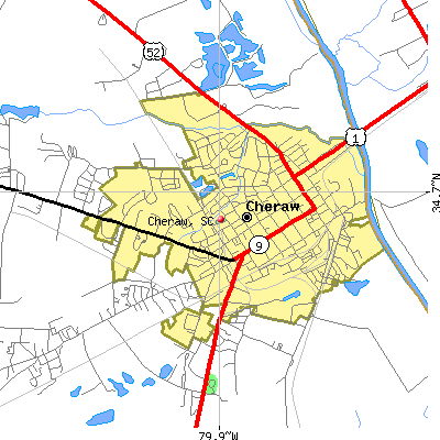 Cheraw map